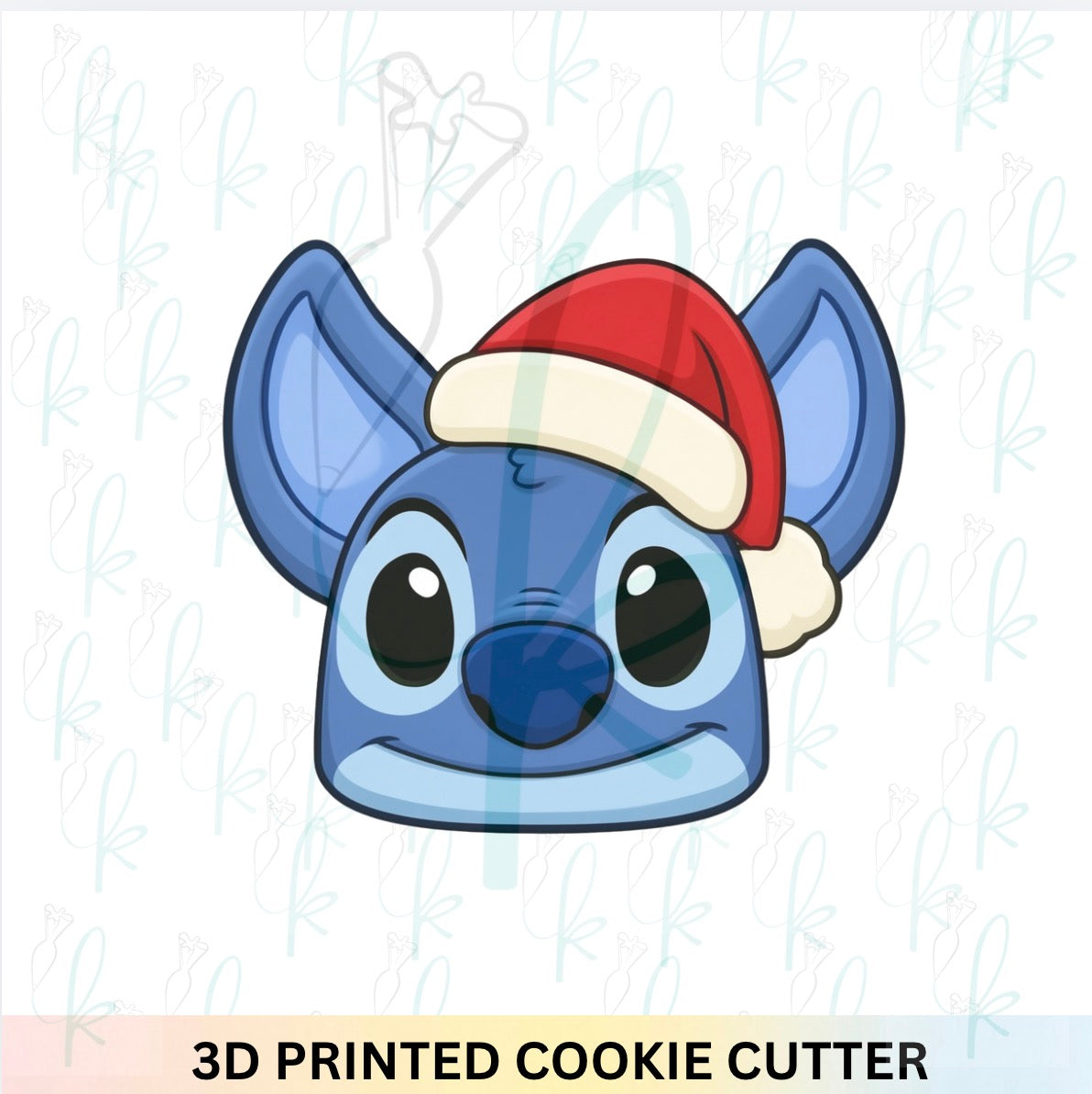 Christmas Blue Alien Cookie Cutter