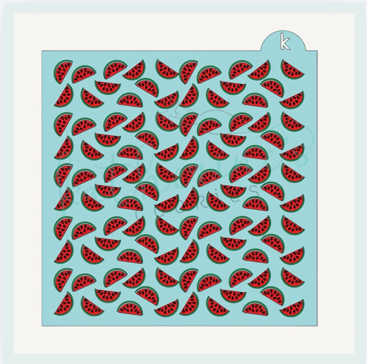 Watermelon Three Piece Cookie Stencil