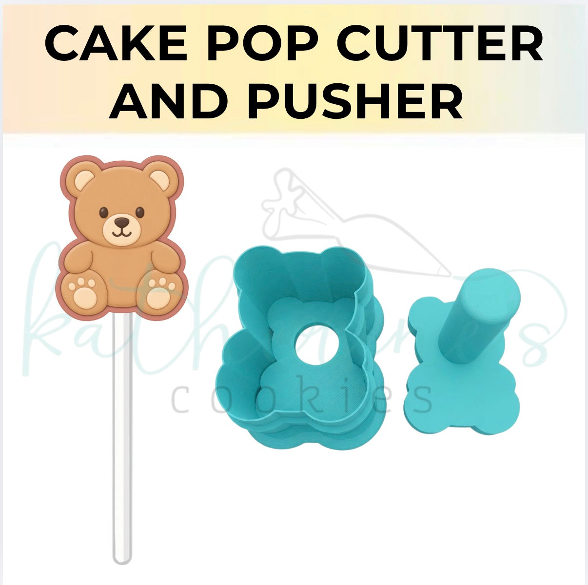 Teddy Bear - Cake Pop Cutter and Pusher