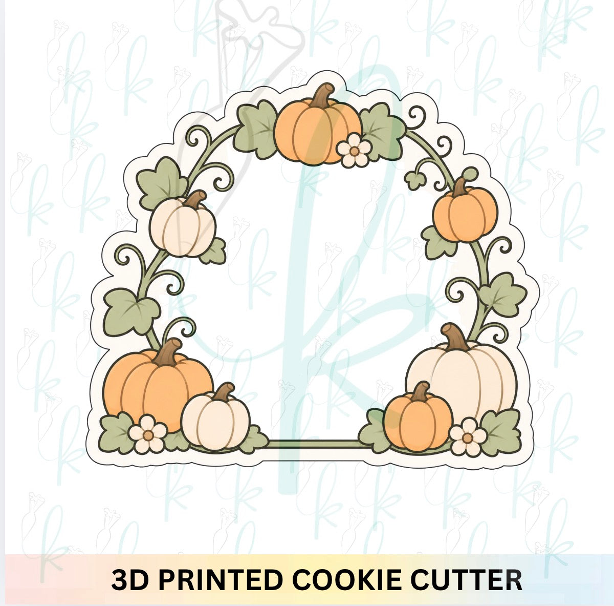 Pumpkin Vine Arch Plaque Cookie Cutter