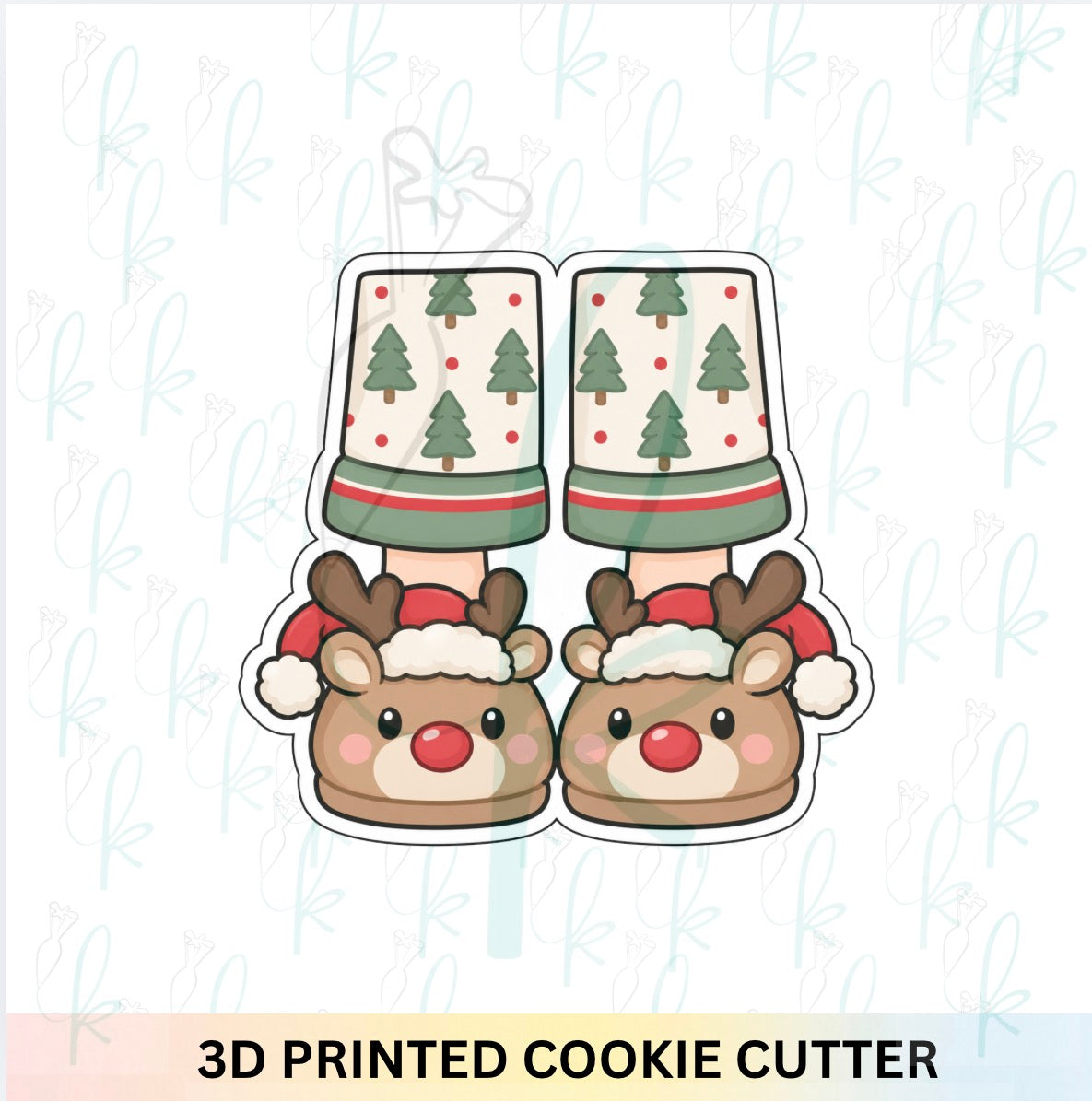 Christmas Pajamas & Slippers Cookie Cutter