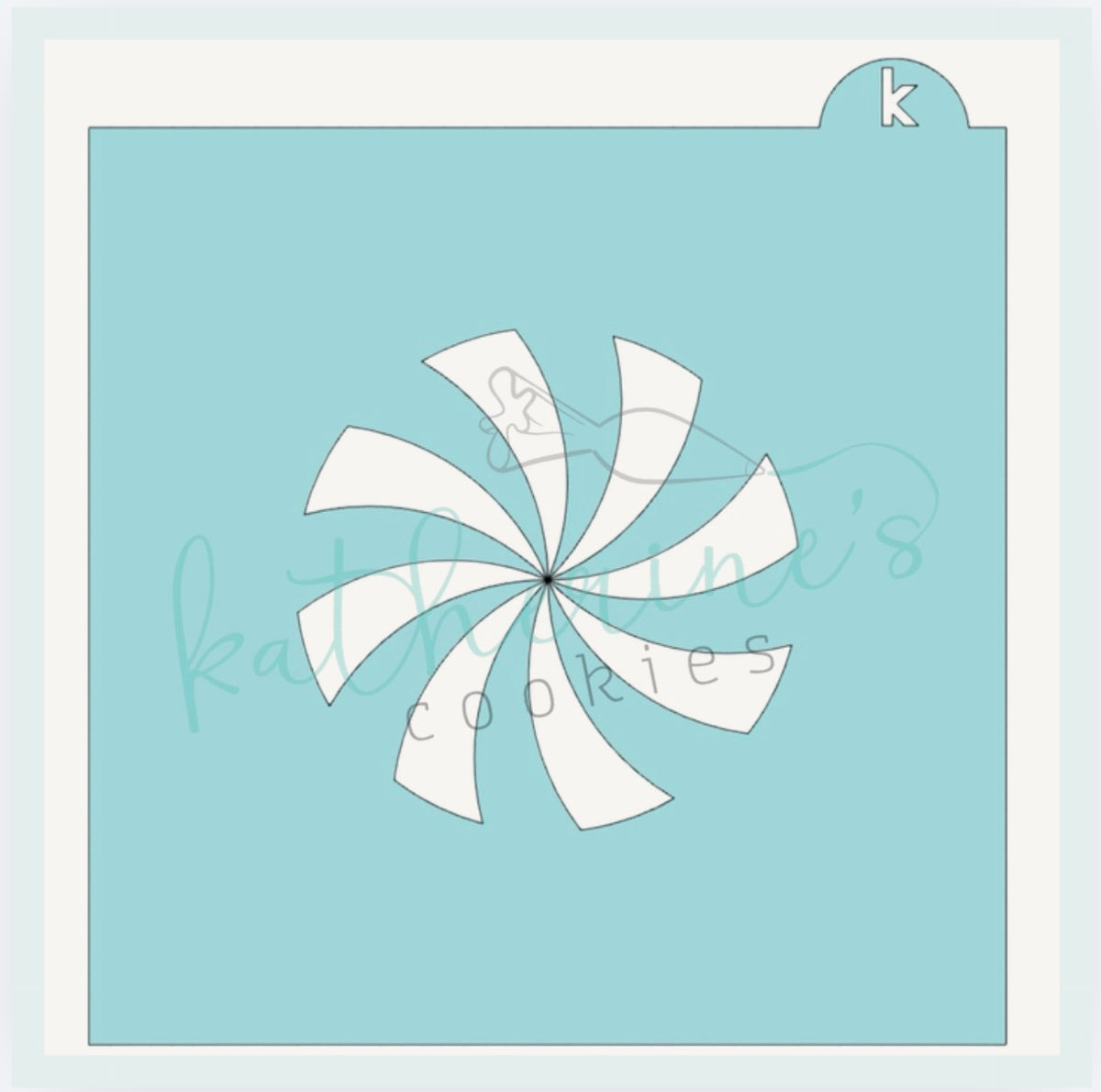 Striped Candy Cookie Stencil