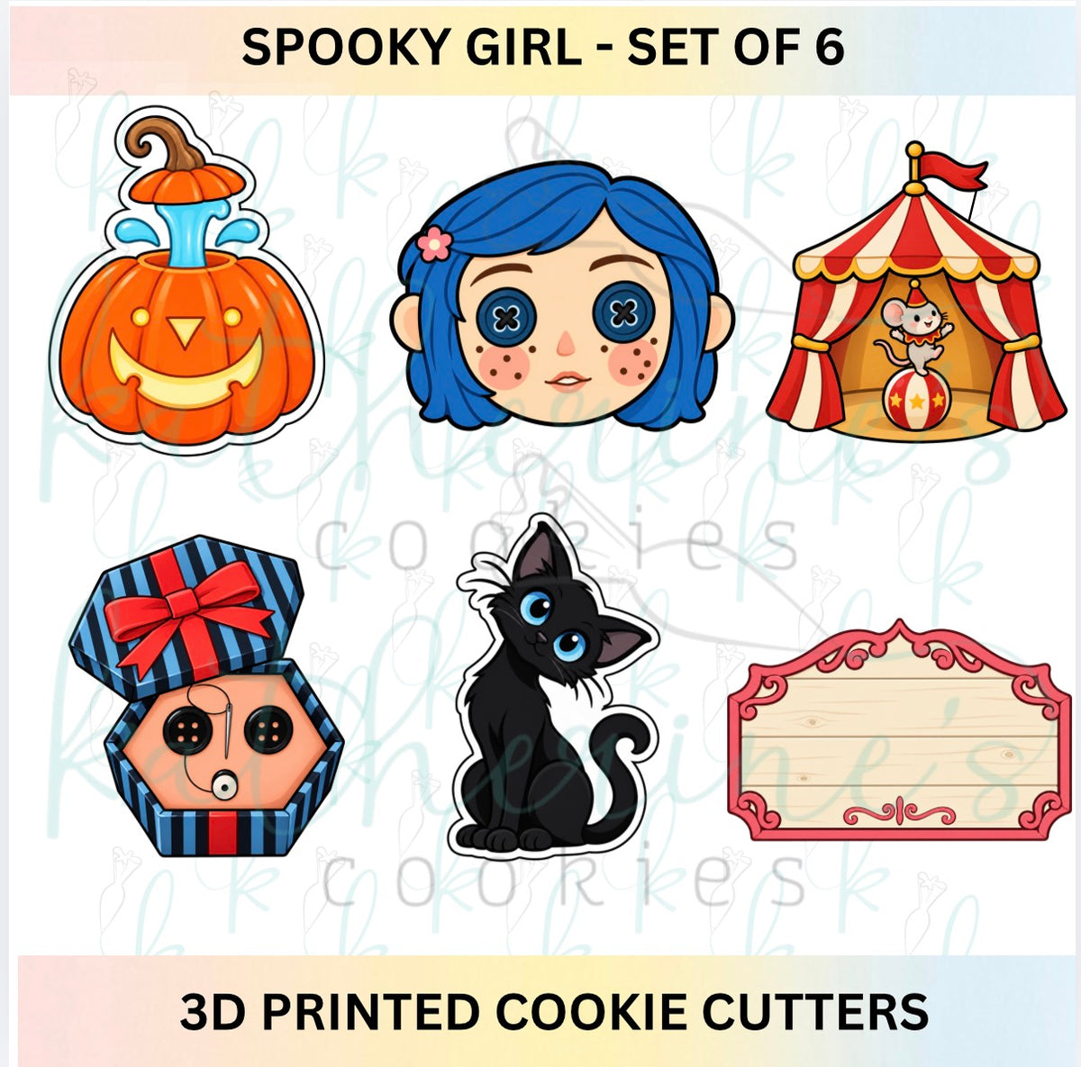 Spooky Girl - Set of 6 Cookie Cutters