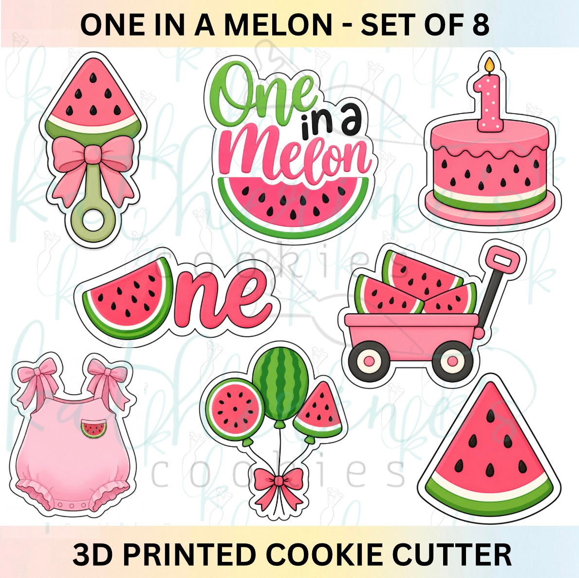 One in a Melon - Set of 8 Cookie Cutters
