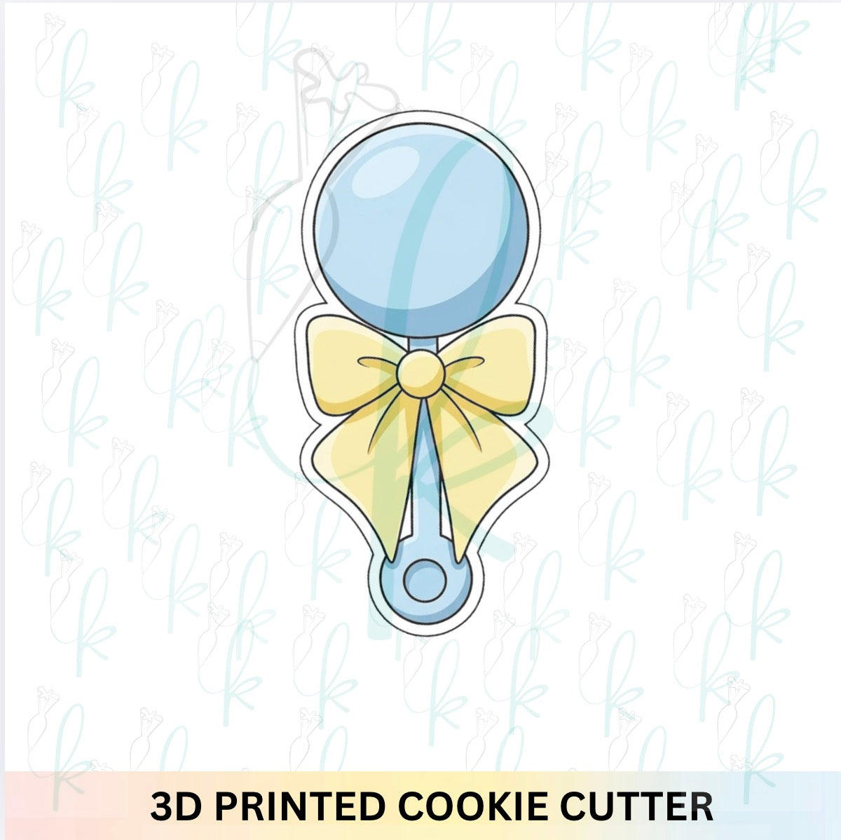 Tall Baby Rattle Cookie Cutter