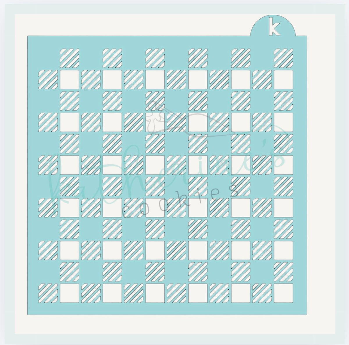 Buffalo Plaid Cookie Stencil