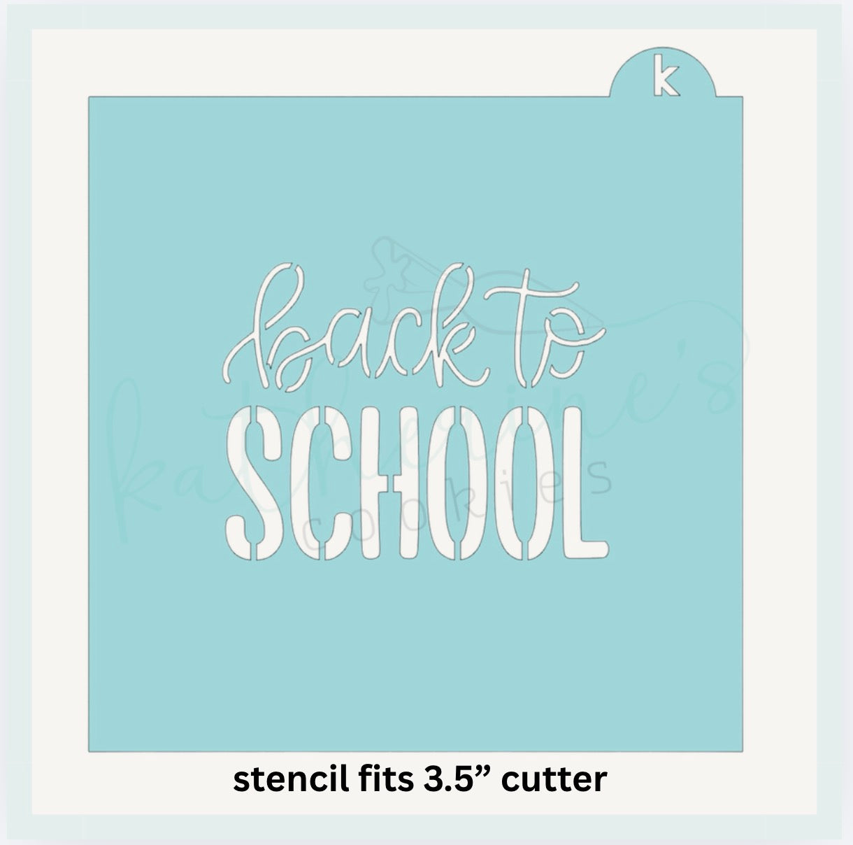 Back to School Cookie Cutter