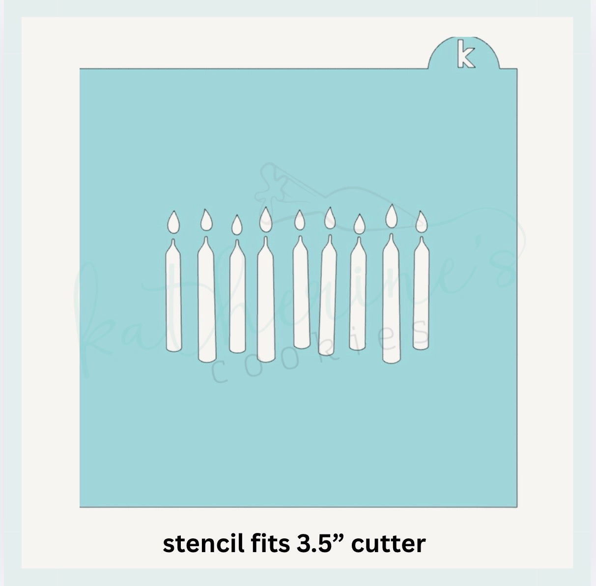 Birthday Candles Cookie Stencil