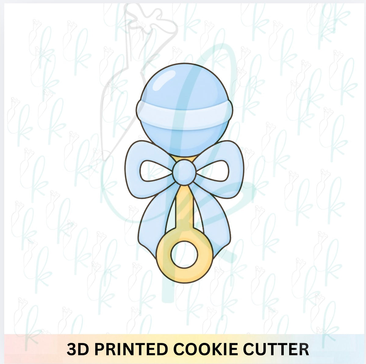 Tall Baby Rattle Cookie Cutter