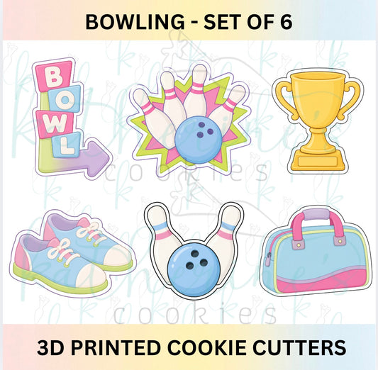 Bowling - Set of 6 Cookie Cutters