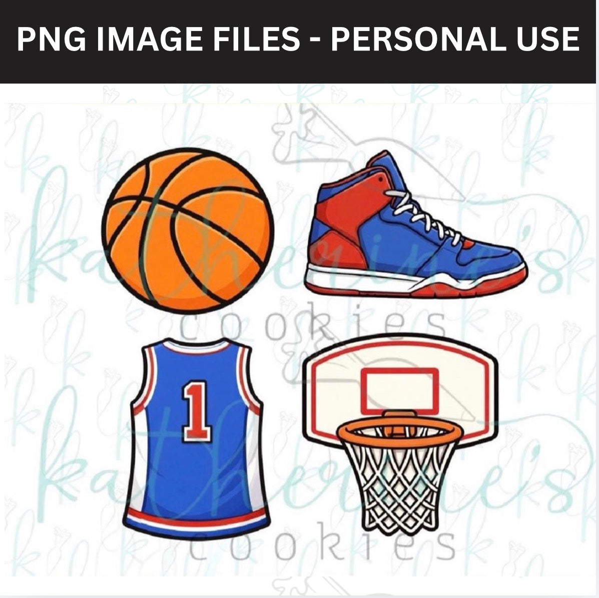 Basketball - set of 4 PNG Images
