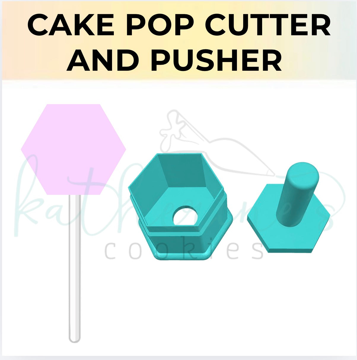 Hexagon - Cake Pop Cutter and Pusher
