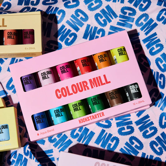 Colour Mill Kickstarter Pack - Aqua Blend - 12 colors, 20 ml each food color