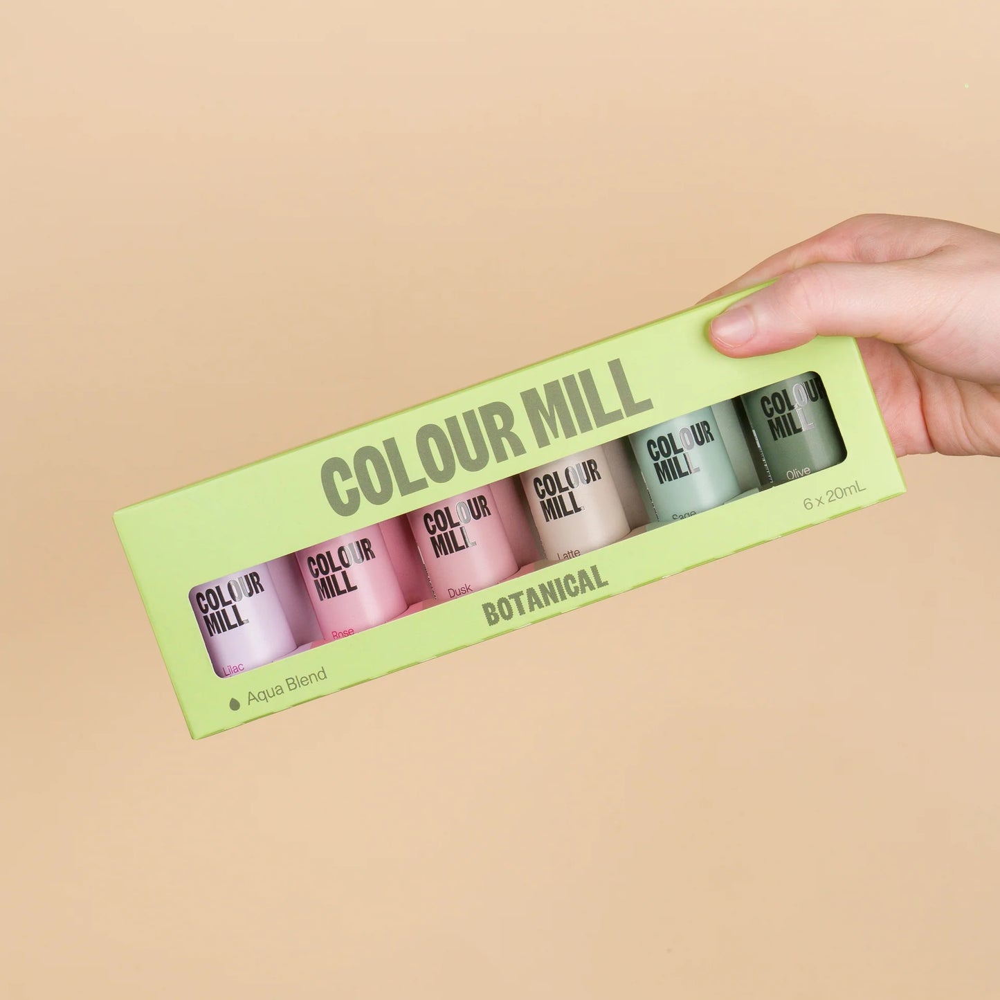 Colour Mill Botanical Pack - Aqua Blend - 6 colors, 20 ml each food color
