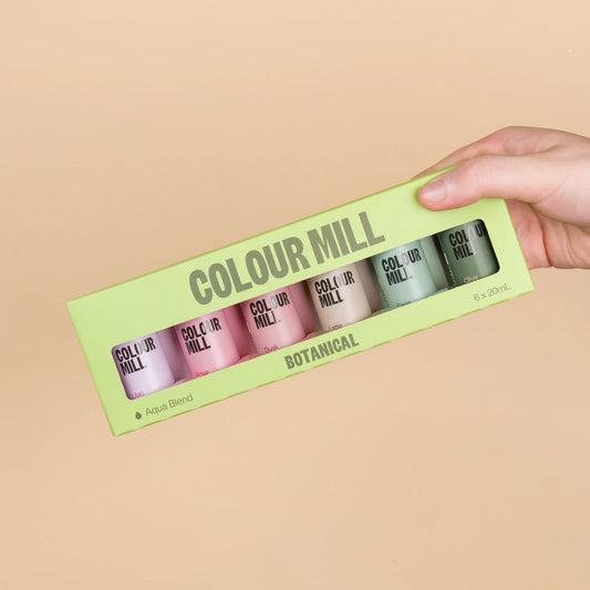 Colour Mill Botanical Pack - Aqua Blend - 6 colors, 20 ml each food color