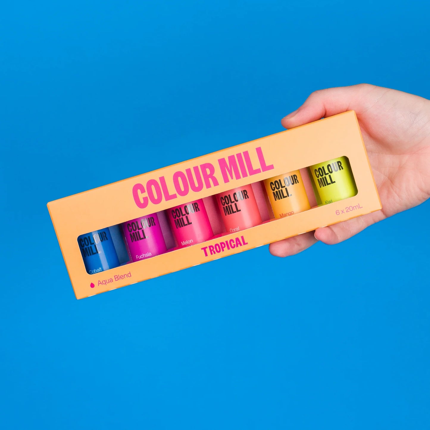 Colour Mill Tropical Pack - Aqua Blend - 6 colors, 20 ml each food color