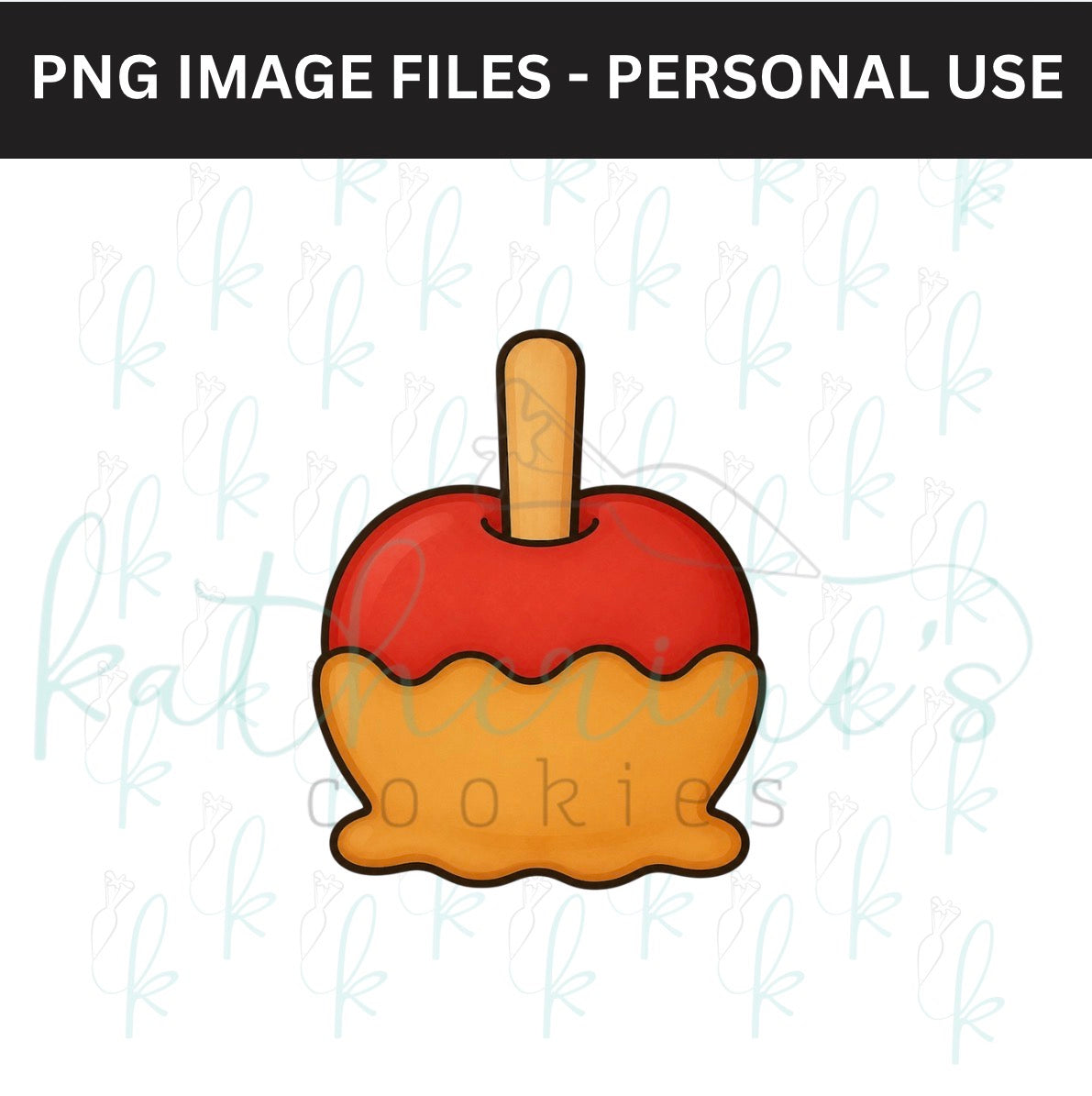 Fall Caramel Apple PNG Image