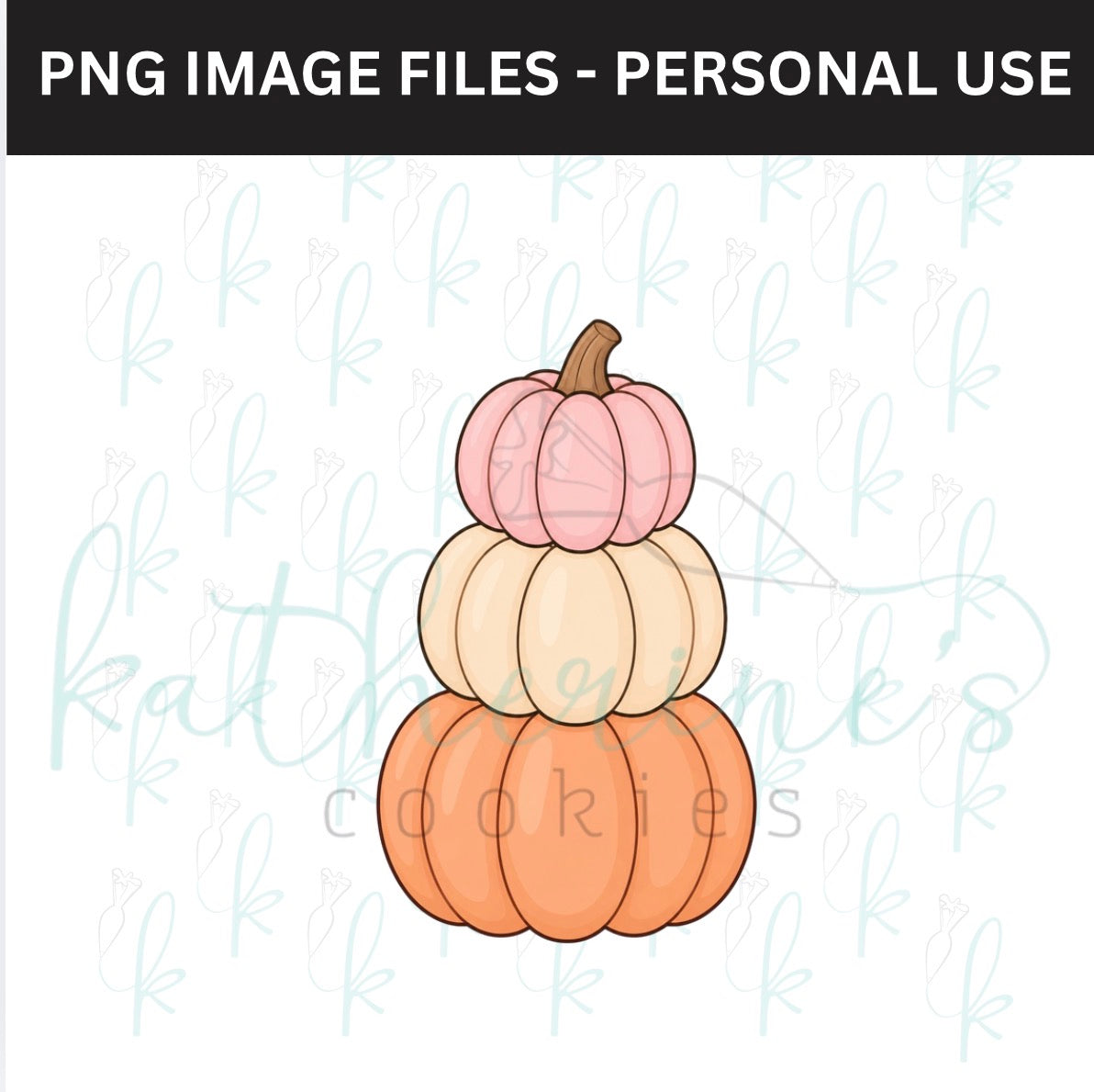 Three Pumpkins Stack PNG Image