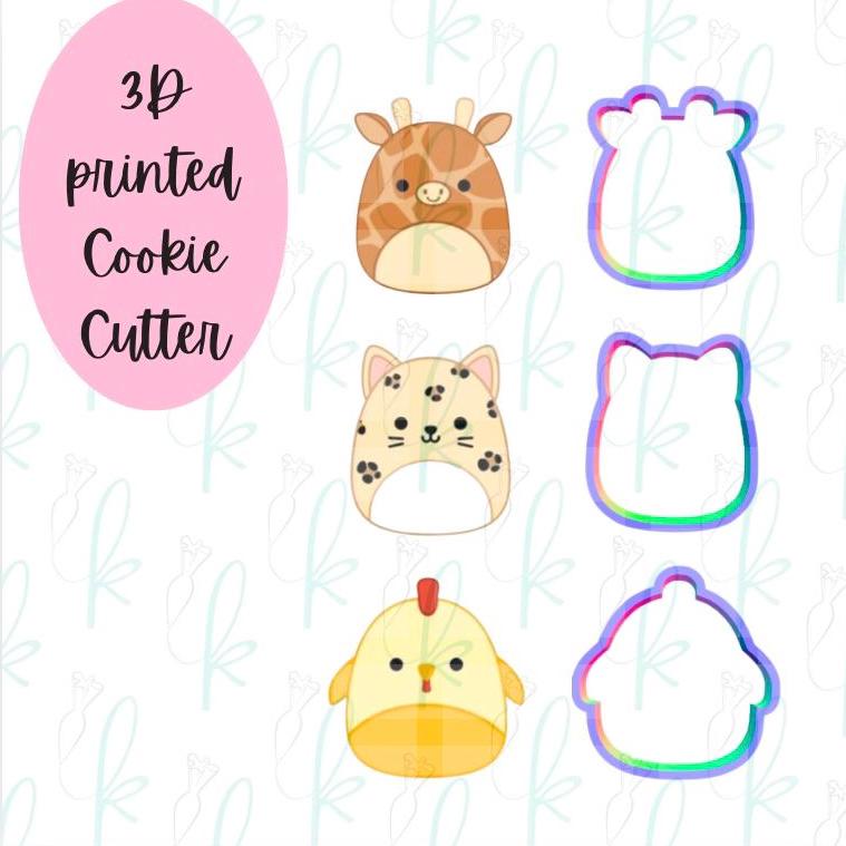 Squishy Plushes Cookie Cutters