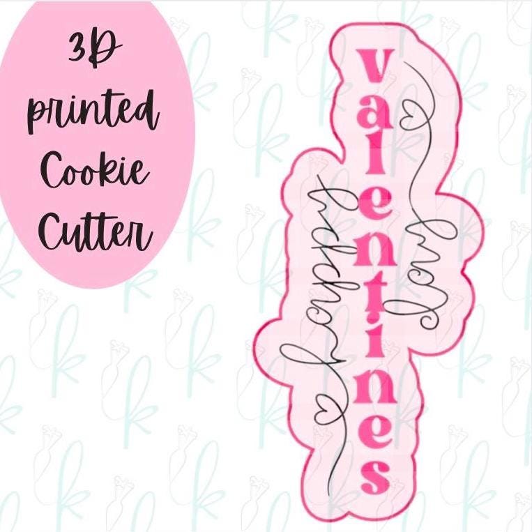 Tall Happy Valentines Day Cookie Cutter