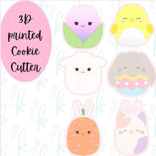 Easter Squishy Plushes Cookie Cutters
