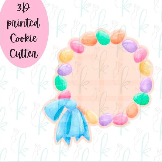 Jelly Bean Bow Plaque Cookie Cutter