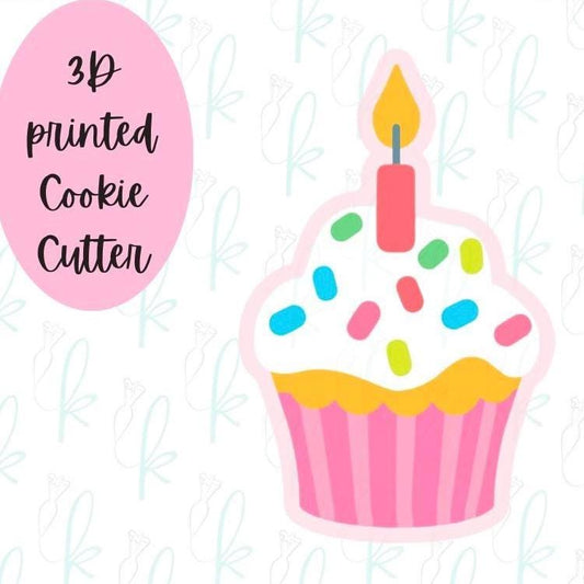 Birthday Cupcake Cookie Cutter