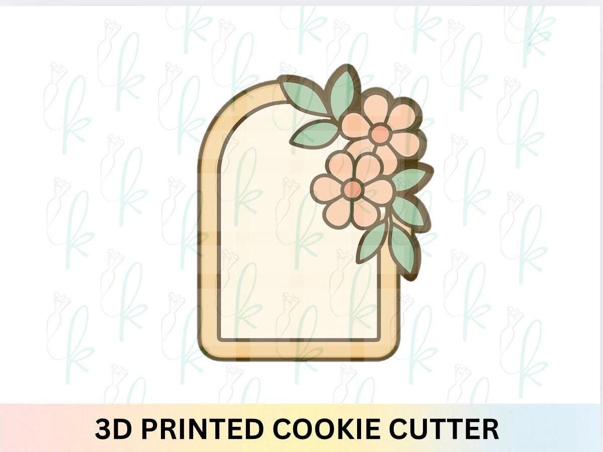 Floral Arch Plaque Cookie Cutter