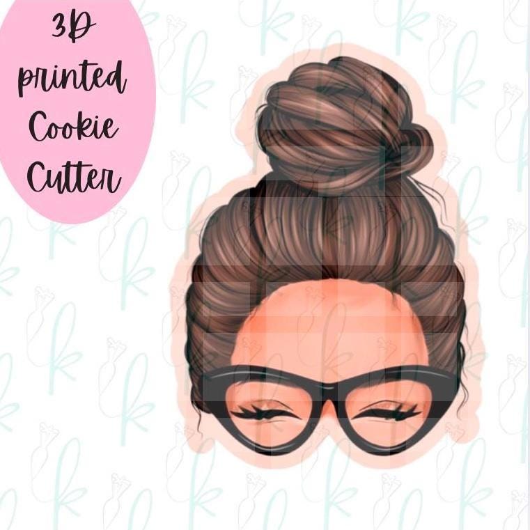 Messy Bun Cookie Cutter