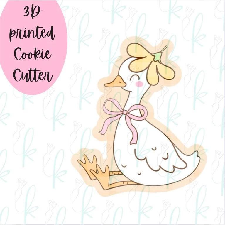 Sitting Silly Goose Cookie Cutter