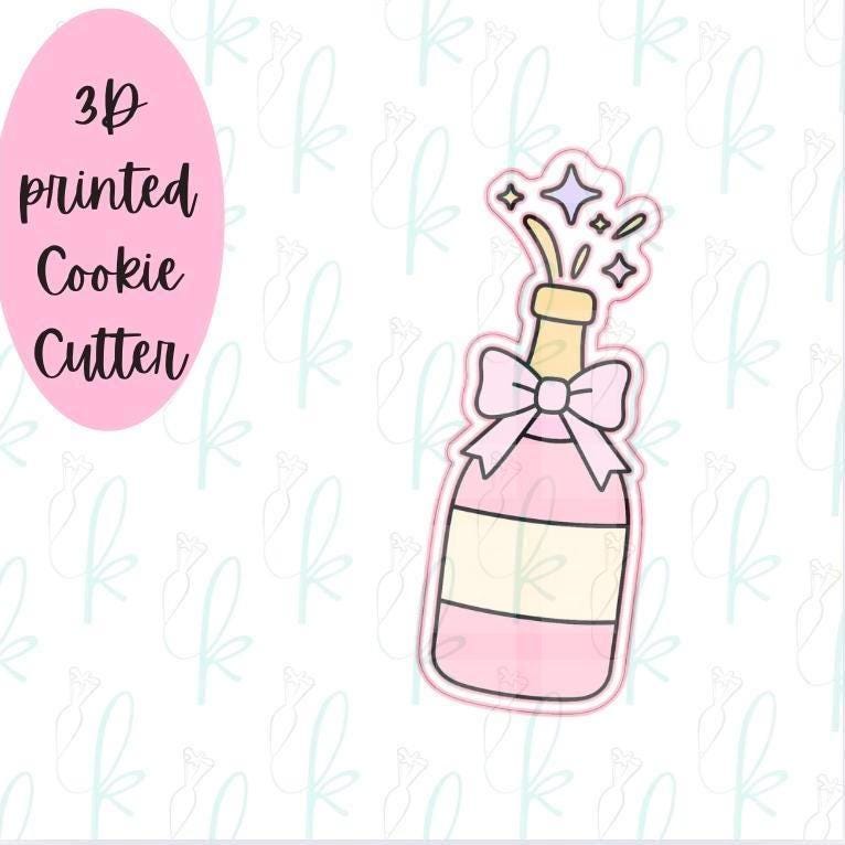 Champagne Pop Cookie Cutter