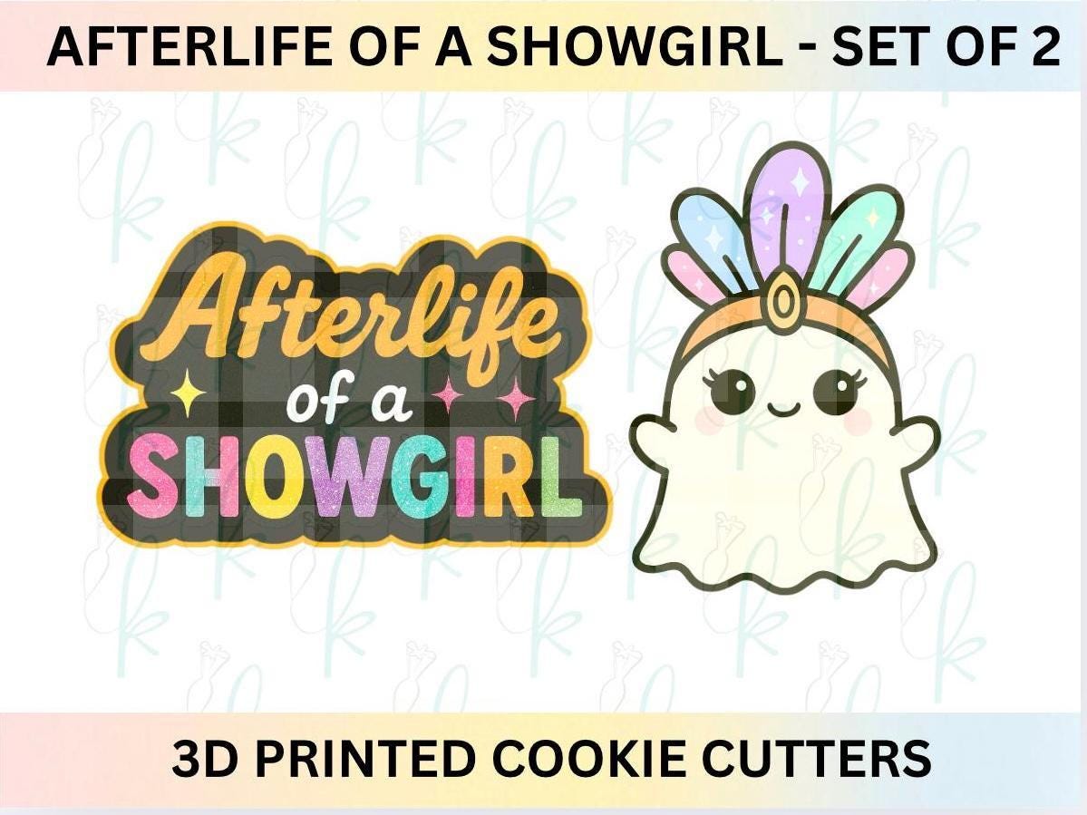 Afterlife of a Showgirl - Set of 2 Halloween 3D Printed Cookie Cutters