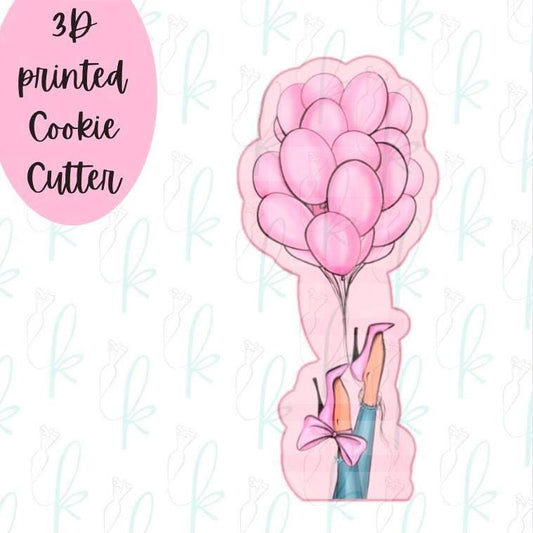 Balloon Bouquet Heels Cookie Cutter