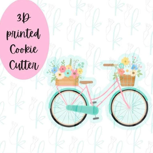 Floral Bicycle Cookie Cutter
