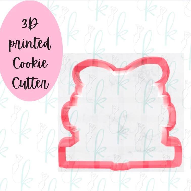 Bow Book Stack Cookie Cutter