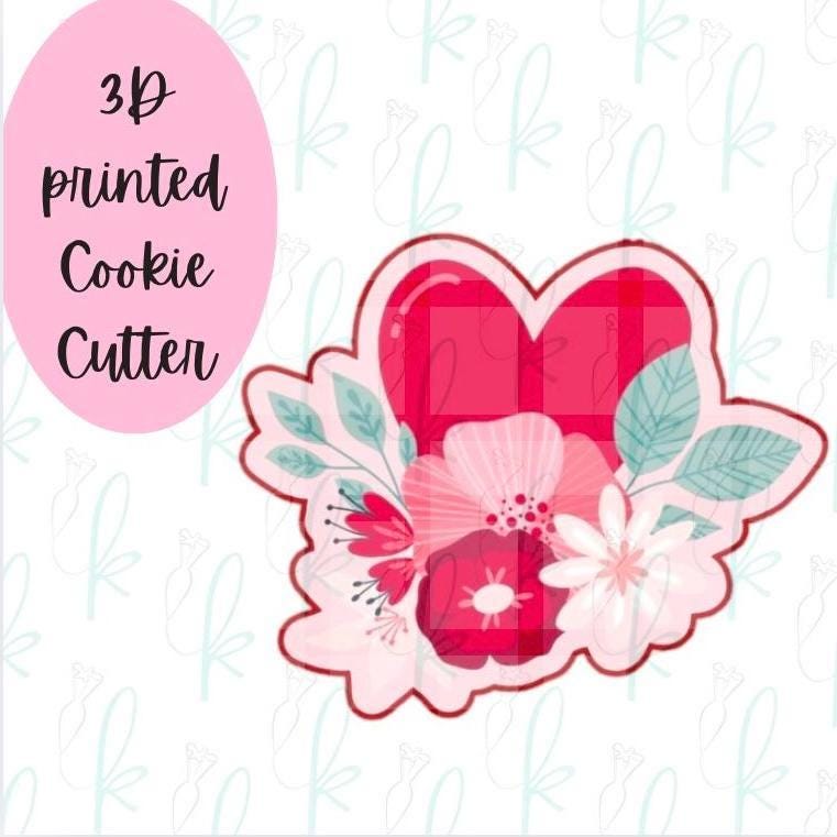 Floral Heart Cookie Cutter