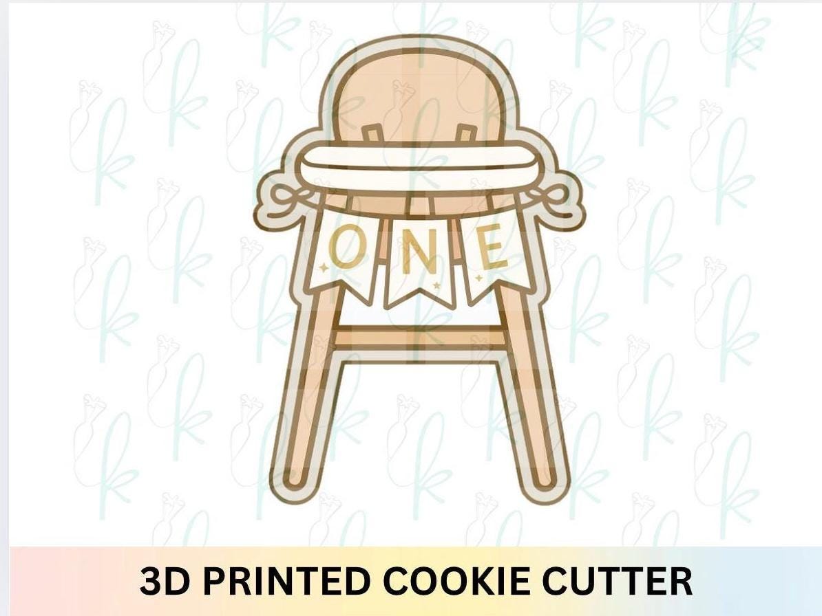 Highchair With Banner Cookie Cutter