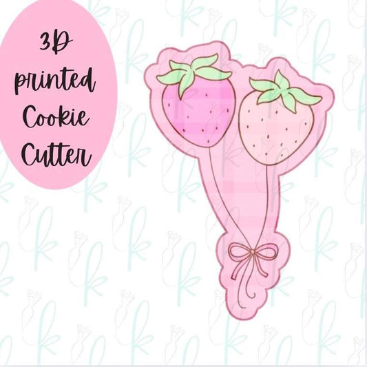Strawberry Balloons Cookie Cutter