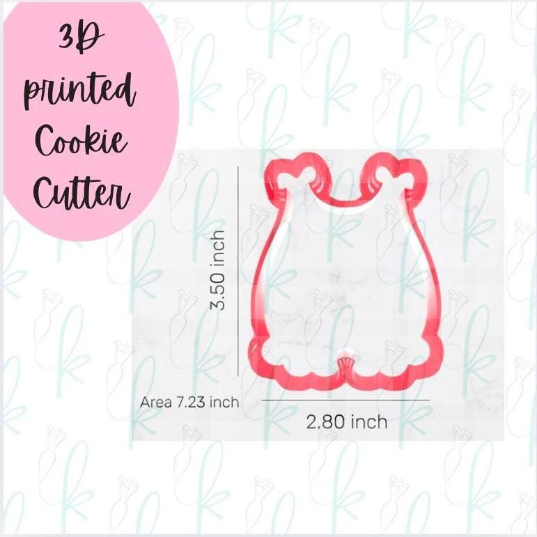 Ruffled Baby Girl Romper Cookie Cutter