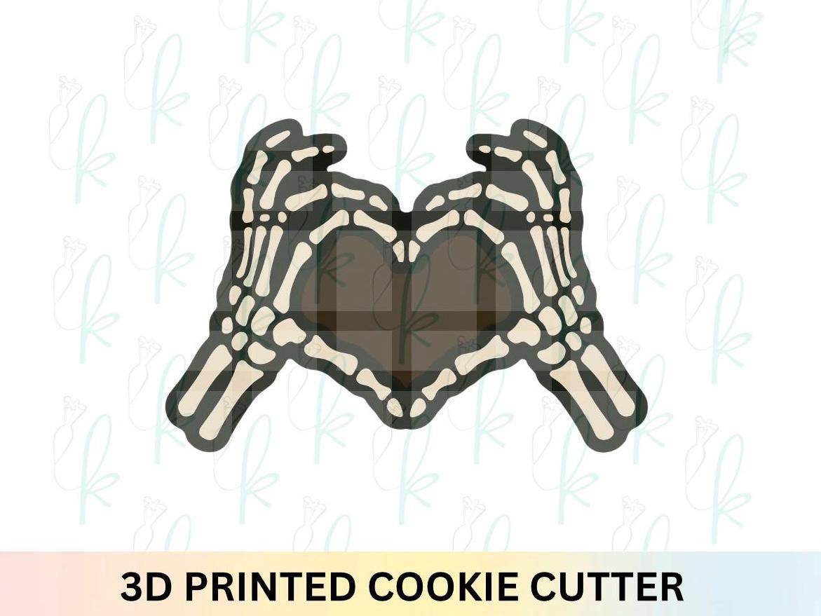 Skeleton Heart Hands Cookie Cutter