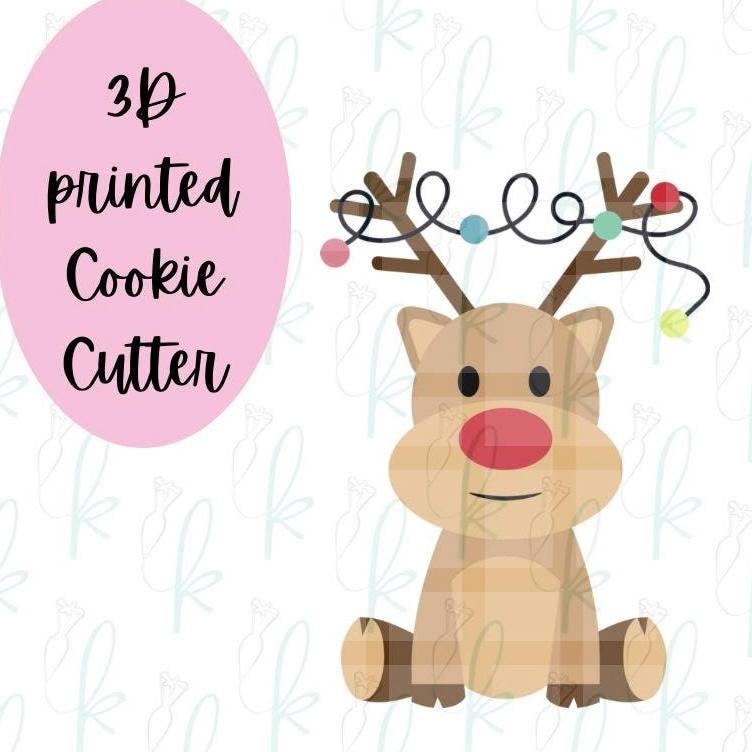 Reindeer Cookie Cutter, 3D Printed PLA