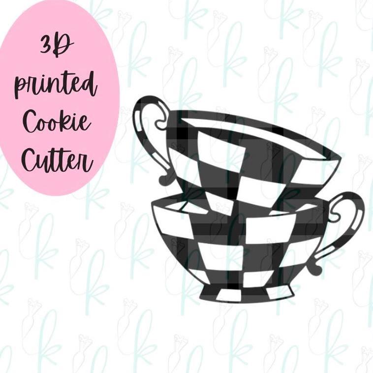 Two Teacups Stack Cookie Cutter