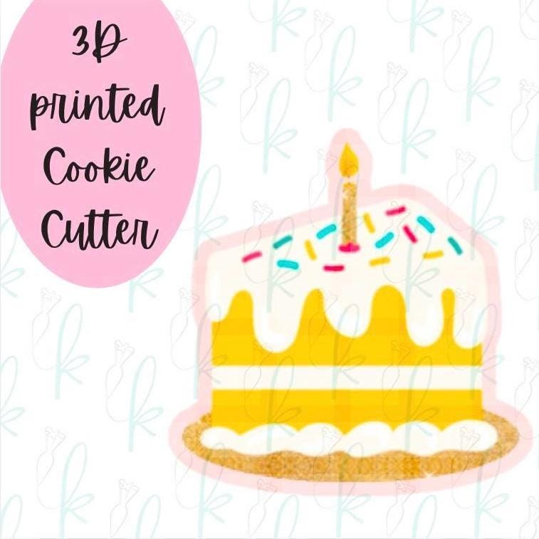 Birthday Cake Slice Cookie Cutter