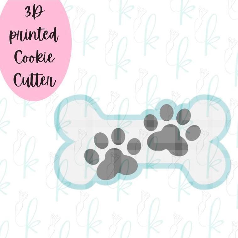 Dog Bone and Paws Cookie Cutter