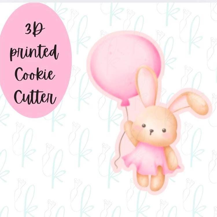 Bunny with Balloon Cookie Cutter