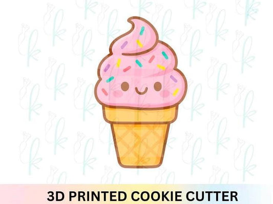 Soft Serve Ice Cream Cone Cookie Cutter