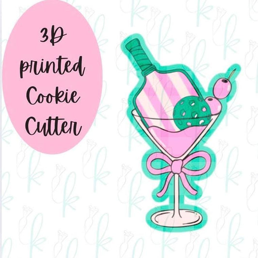 Pickleball Cocktail Cookie Cutter