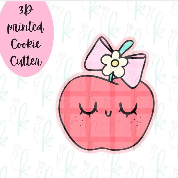 Girly Bow Apple Cookie Cutter