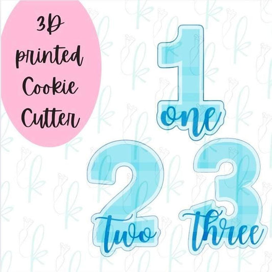 Lettered Number Cookie Cutters