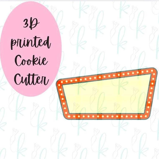 Retro Sign Cookie Cutter